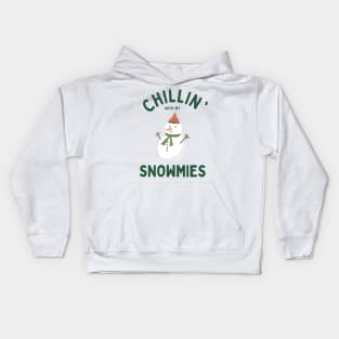 Chillin' Snowman Kids Hoodie